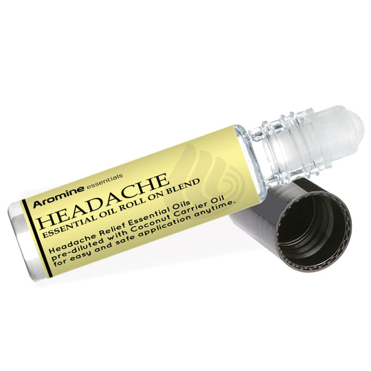 Headache Roll-On bottle, front view
