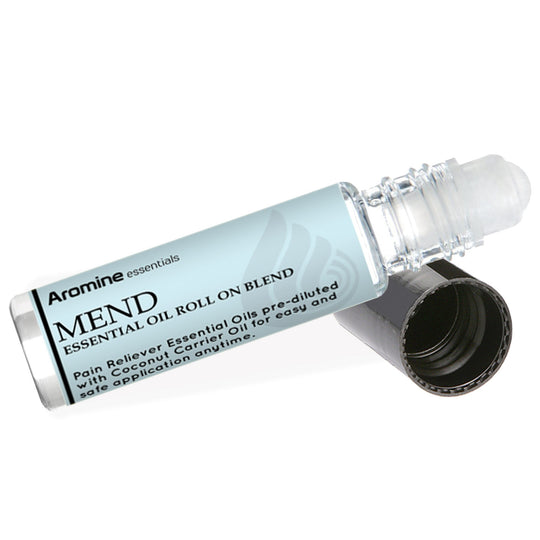 Mend Roll-On bottle, front view