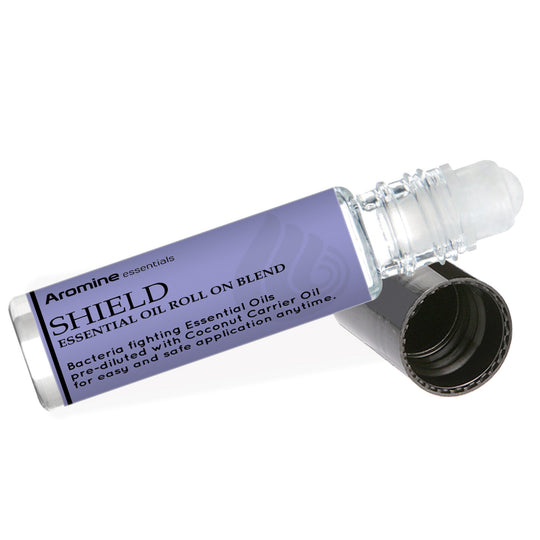 Shield Roll-On bottle, front view